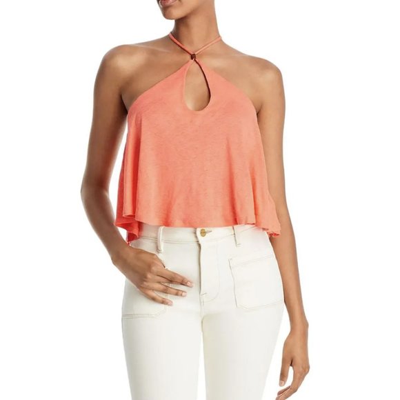 Free People Long Weekend Top Watermelon ( L ) - Picture 1 of 2